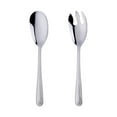 thumbnail image 2 of kkbbma Stainless Steel Salad Serving Set, Long Handle Salad Spoon and Fork, 2 Piece Western Utensils for Kitchen Dining Buffet Salad Bar, 2 of 8