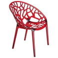 thumbnail image 6 of Compamia Crystal Polycarbonate Patio Dining Chair in Red, 6 of 6