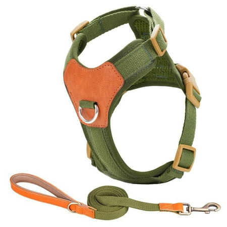 Large Dog Harness for Small Dogs Without Pull Adjustable and Breathable Puppy Vest for Daily Walk