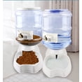 thumbnail image 1 of Automatic Food And Water Dispenser For Cats And Dogs, Automatic Feeder For Cats, Automatic Food Dispenser & Water Drinker In A Set For Small Animals, Dog Bowl, Each 3.8l Pba Free, 1 of 7