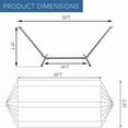 thumbnail image 2 of Ezone Adjustable Hammock Bed with Space Saving Steel Stand - Portable, Easy Set Up Indoor/Outdoor Hammock for Two, 2 of 5