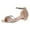 Rose Gold, variant on Women's Sparkly Low Chunky Block Heels Sandals Open Toe Ankle Strap Buckle Party Dress Wedding Shoes 8