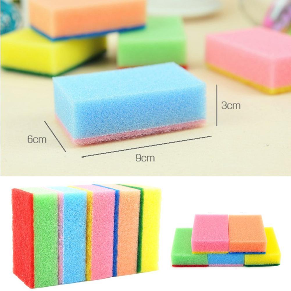 Miayilima Dish towels 1 PCS Cleaning Sponges Universal Sponge Brush Set  Kitchen Cleaning tools Helper Random