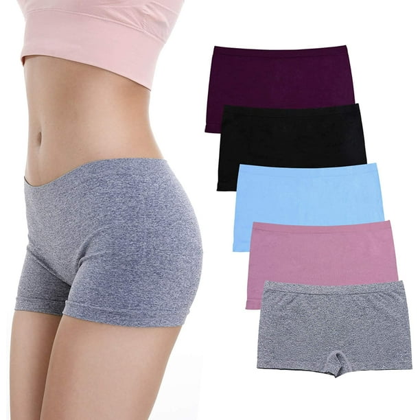 DEEP TOUCH Womens Seamless Underwear Boyshort Panties Boxer Briefs No Show  Panty for Ladies Comfortable at  Women's Clothing store