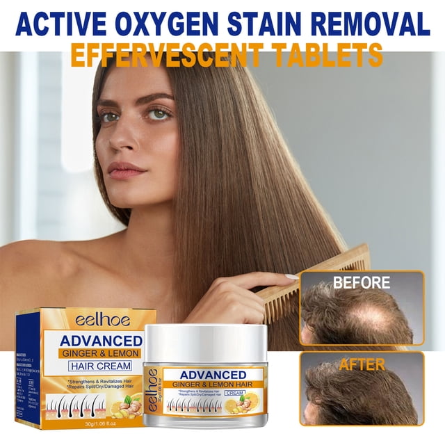 Fiudx Crema Capilar de Jengibre, Hidratante Nutritivo para El Cuero Cabelludo, Fórmula para Un Crecimiento Fuerte, Tratamiento para Engrosar El Cabello, Uso Diario para Todo Tipo de Cabello, Solución