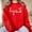 Red, variant on Girls Graphic Spark Hoodie for Everyday Casual Wear with Playful Print for AutumnWinter Seasons