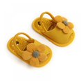 thumbnail image 5 of SYNPOS Infant Baby Girls Summer Flower Sandals Open-Toed Shoes Soft Non-Slip Sole Princess Flat Shoes 0-18 Months, 5 of 8