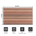 thumbnail image 5 of Brown Geometric Striped Pattern Door Rugs,Washable Non Slip Door Mats Indoor,Decorative Door Mats,Entry Mat Indoor for Entrance,Bedroom,Kitchen,Bathroom,17"x30", 5 of 6