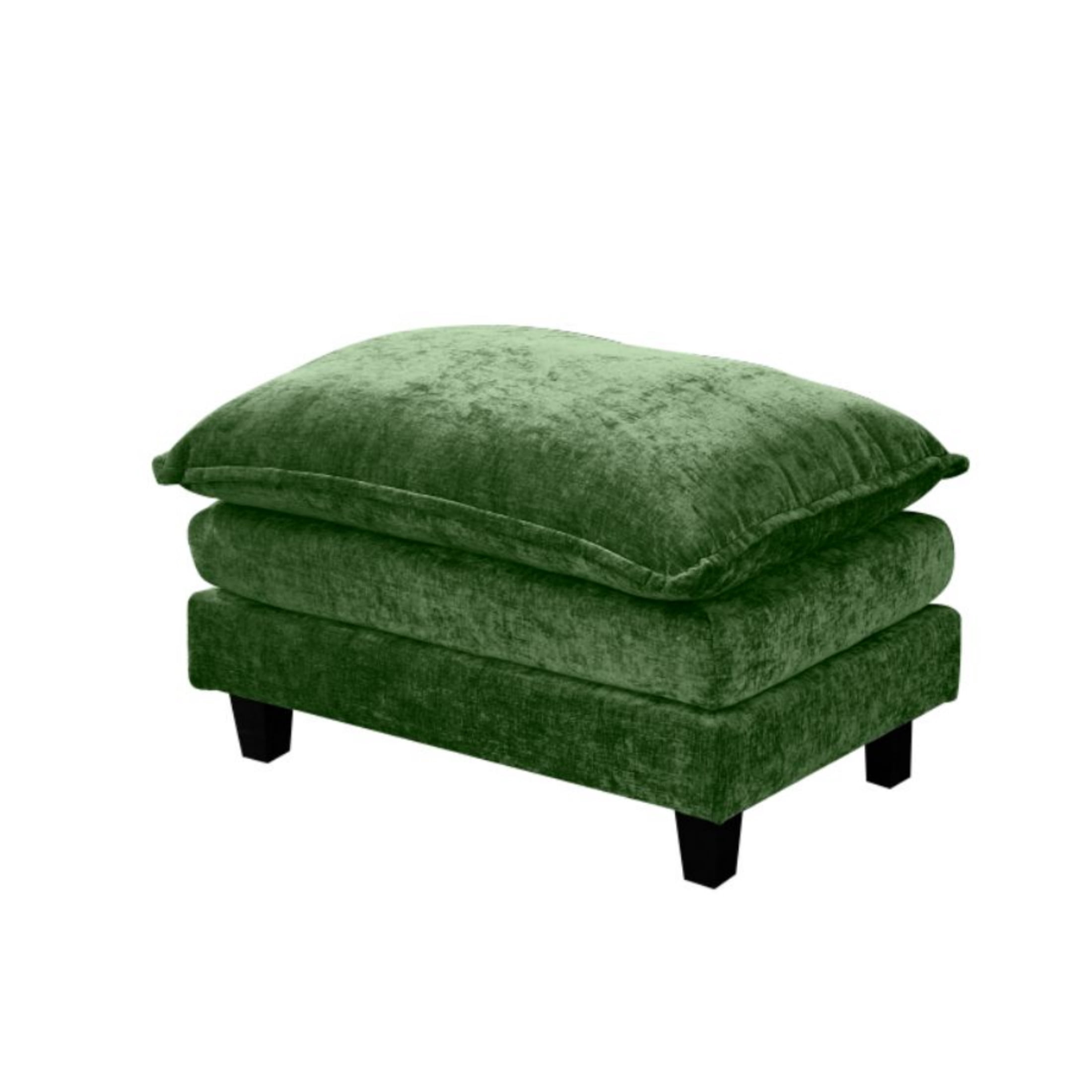 Vinform Ottoman Footstool with Thick Cushion for Sofa & Accent Chair, Gray