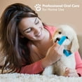 thumbnail image 3 of Boshel Dog Finger Tooth Brushing Kit, Pet Dental Care, 6 Soft Silicon & 2 Nylon Bristles, Blue, 3 of 10