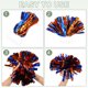 thumbnail image 4 of Uxcell 2 Pcs Pompones de Animación Metálicos de 12" con Anillos de Mango para Baile Azul, 4 of 6