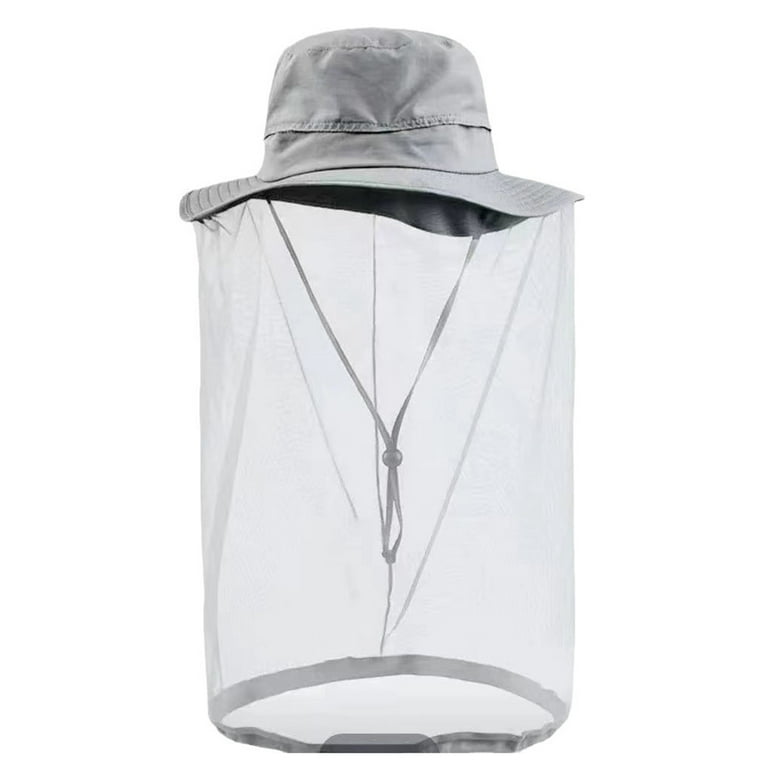 LShunze Mosquito Net Hat Safari Hat UPF 50+ Sun Protection Boonie