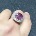 thumbnail image 6 of Pretty Cubic Zircon 925 Silver Ring Women Wedding Party Jewelry Sz 6-10, 6 of 6