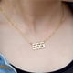 thumbnail image 5 of Sonducket Number Pendant Charm Necklace Golden Women Christmas Gift Long Women Friend Stainless Chain Choker Ladies Steel Chains Neck Ropa, zapatos y accesorios Miscelánea No.2 Sonducket AP007130-02, 5 of 6