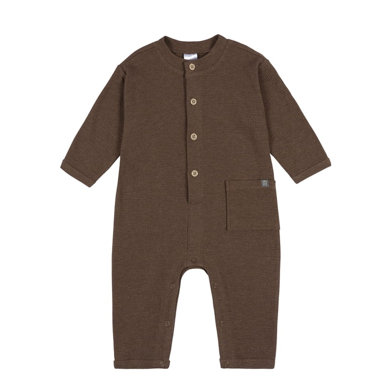 Modern Moments by Gerber Long Sleeve Hacci Romper photo 1