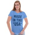 thumbnail image 5 of Made in the USA Patriotic Pride Eagle Women's T Shirt Ladies Tee Brisco Brands X, 5 of 6