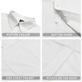 thumbnail image 6 of GENTS BLISS Long Sleeve Mens Dress Shirts Casual Solid Shirts for Men Regular Oxford Tops with Pocket, 6 of 10