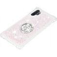 thumbnail image 6 of Glitter Clear Sparkly Bling Case for Samsung Galaxy Note 10+ Plus, Rugged Shockproof Flowing Liquid Floating Cover Women with Ring Holder Case for Samsung Galaxy Note 10 Plus  Colorful, 6 of 14