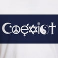 thumbnail image 3 of CafePress - Coexist T Shirt - Fitted T-Shirt, Vintage Fit Soft Cotton Tee, 3 of 4