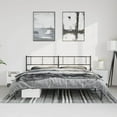 thumbnail image 1 of vidaXL Metal Bed Frame with Headboard Black 183x213 cm, 1 of 5