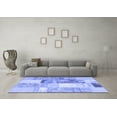 thumbnail image 3 of Ahgly Company Machine Washable Indoor Rectangle Patchwork Blue Transitional Area Rugs, 7' x 9', 3 of 4
