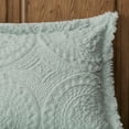 thumbnail image 4 of Full/Queen Embroidered Medallion Faux Fur Ultra Plush Comforter Mini Set, 4 of 10