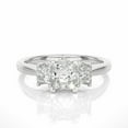 thumbnail image 4 of 1.50 TCW Princess Cut 3 Stone Engagement Ring 925 Silver, 4 of 5