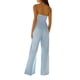 thumbnail image 4 of VISgogo Mameluco de mujer, sin hombros, sin tirantes, pierna ancha, pantalones de color sólido, verano, otoño, calle, primavera, verano, mono VISgogo moda, 4 of 5