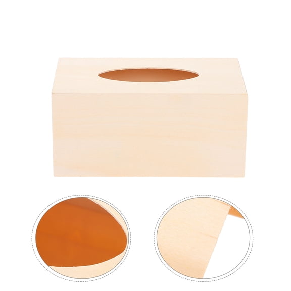 Raindrops 2Pcs Diy Wooden Napkin Box Handmade Tissue Holder For Kids Room