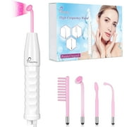 NewWay High Frequency Facial Wand Machine with 4 Argon Tube for Skin Tightening, Wrinkle Reducing Hair Follicle Facial Beauty