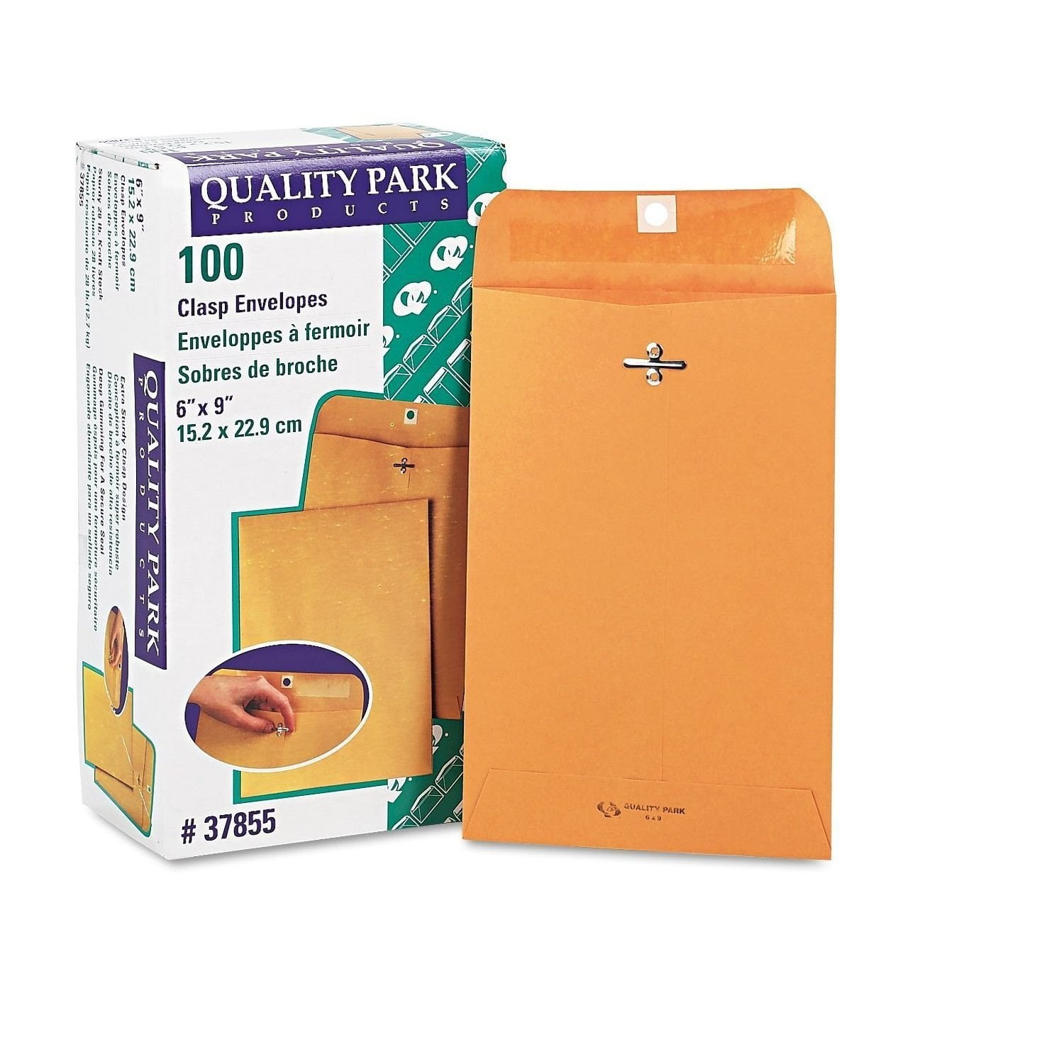 Clasp Envelopes, 6 x 9 Inches, Box of 100 (37855) (2, 6 x 9 Inches