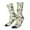 White, variant on Vintage Animals Palm Tree Crew Socks for Men & Women, Breathable Casual Athletic Ankle Socks