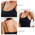 thumbnail image 4 of Camiseta sin mangas de Yoga profesional para mujer, sujetador deportivo acolchado con tirantes finos, camiseta sin mangas para Fitness, deporte y entrenamiento para correr, 4 of 5