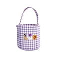 thumbnail image 2 of Halloween Storage Basket Plaid Fabric Handheld 8.6x9.1in with Ghost Pumpkin Print for Festival Party Decor by OVFUIZ, 2 of 6
