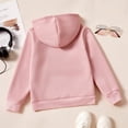 thumbnail image 4 of PatPat Kid Boys Girls Hoodies Pullover Fleece Solid Color Sweatshirt with Pocket Top Size 4-14, 4 of 9