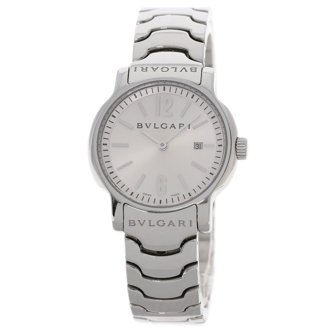 Pre-Owned BVLGARI Watch Ashoma Stainless Steel Silver Black  display picture 2