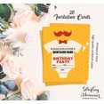 thumbnail image 5 of Darling Souvenir Orange Birthday Invitation Card Printable Elegant Fill or Write In Blank Party Invites 28 Pcs 5 x 7 Inches, 5 of 5