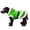 Green, variant on Dog Cat Santa Style Dress, Belted Hooded Plush Fleece Coat, Soft Cozy Warm Festive Pet Apparel, Winter Fun Holiday Outfit for All Breeds Red XL