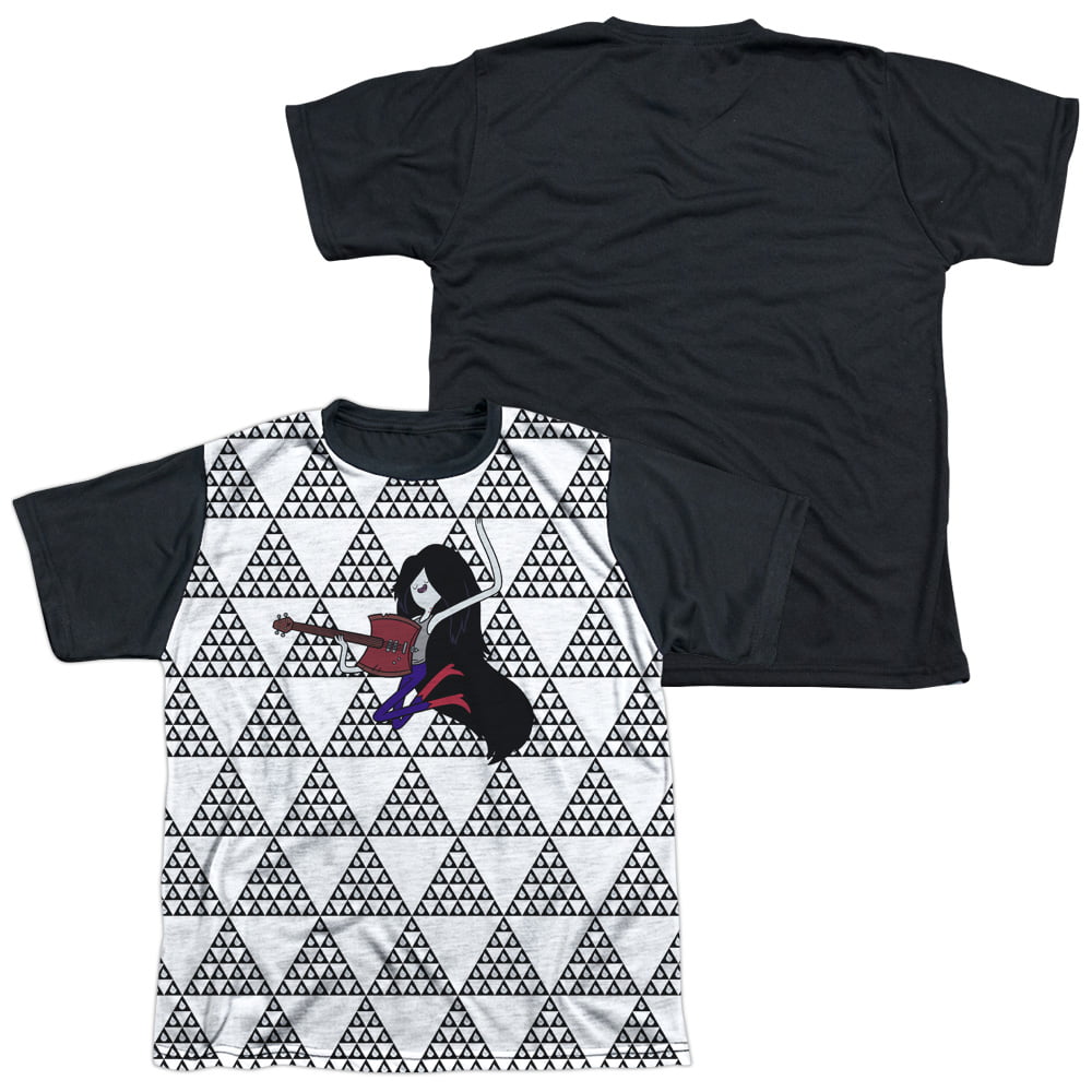 Marcy Triangles Youth Black Back 100% Poly T-Shirt Adventure Time 