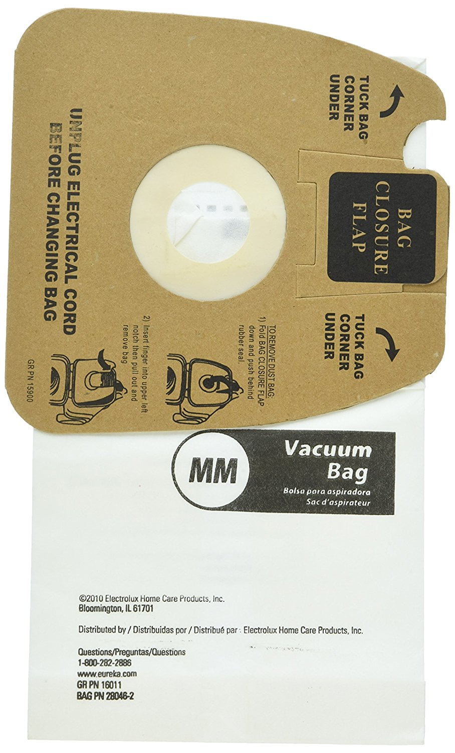 Genuine Eureka Sanitaire Style MM Premium Allergen Vacuum Cleaner Bags 63253A-10 