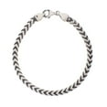 thumbnail image 2 of JewelStop Sterling Silver Polished Finish Franco Link Chain Bracelet with Lobster Clasp - 8.25", 2 of 5
