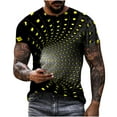 thumbnail image 2 of EQWLJWE Men's Crewneck T-Shirt Men's Unisex Daily T Shirt 3D Print Graphic Prints Animal Print Long Sleeve Tops Casual Bloue, 2 of 5
