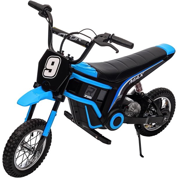 Yeshouse Motocicleta eléctrica todoterreno de 24 V, 350 W - Hasta 23 km/h, 3 velocidades, suspensión a prueba de golpes