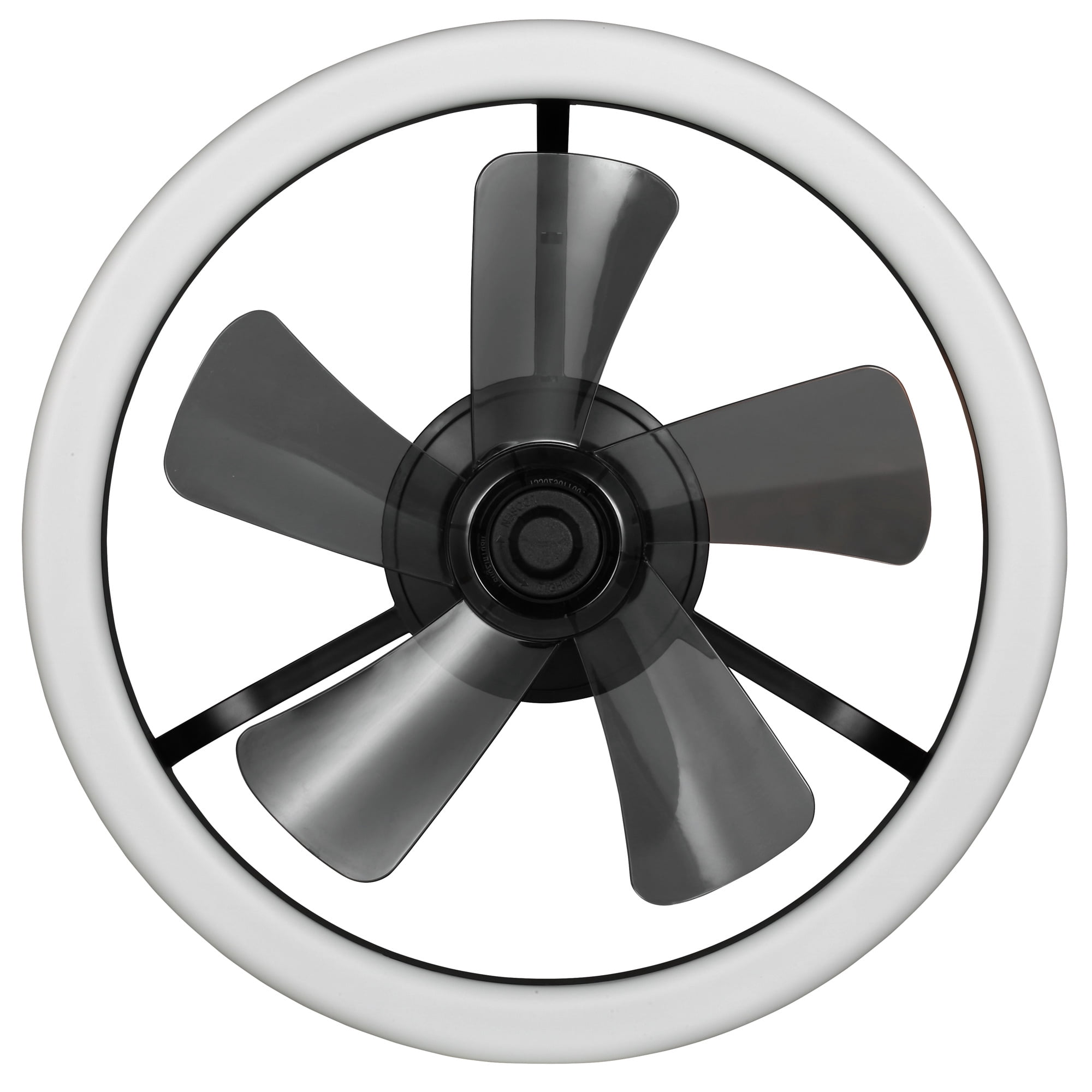 Mainstays 18-Inch Black Low-Profile DC Ceiling Fan with Integrated LED Light, Remote Control, 6 Speeds