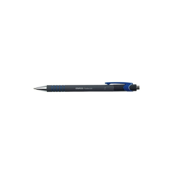 Staples Retractable Ballpoint Pens Medium Point Red Ink 36/Carton 50792 ...