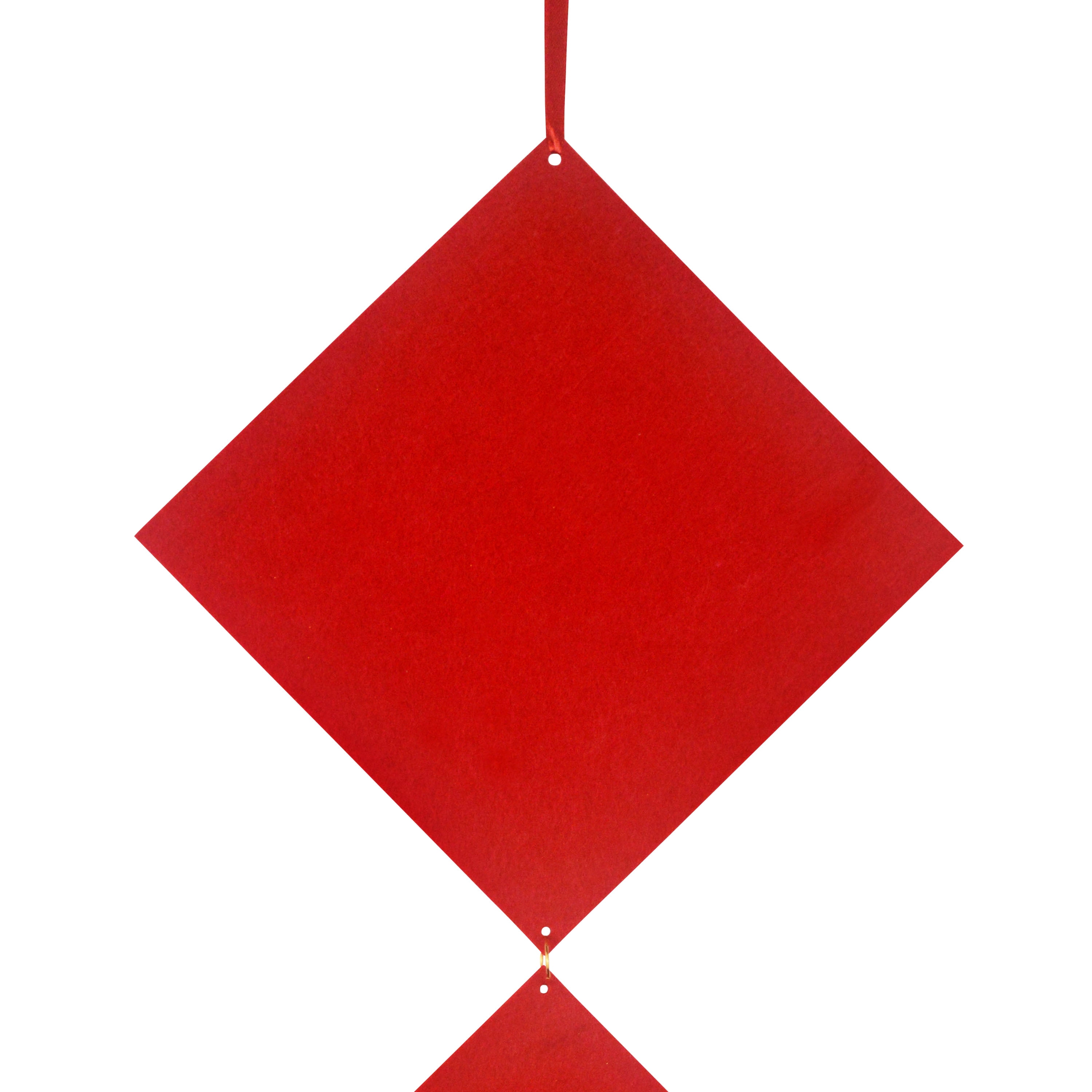 “Long Ma Jing Shen” Word Design Felt Hanging, Color: Red;Gold, Size: 50", 1 Count, Brand: Chinese New Year, Decoration