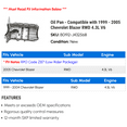 thumbnail image 2 of Pan - Compatible with 1999 - 2005 Chevy Blazer RWD 4.3L V6 2000 2001 2002 2003 2004, 2 of 2