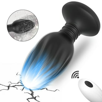 vibrating butt toy Vac U Lock Vibrating Plug Black