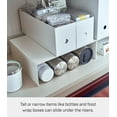 thumbnail image 3 of Yamazaki Home Riser Shelf [Set of 2], White, Steel, Supports 4.4 pounds, No Assembly, 3 of 7