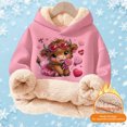 thumbnail image 2 of Kids Highland Cow Sweatshirt- Soft Lined Christmas Sweatshirts with Highland Cow Print, Cozy Warm Kids Jacket Top for Winter Outdoor Play and Holiday Activities, 2 of 5